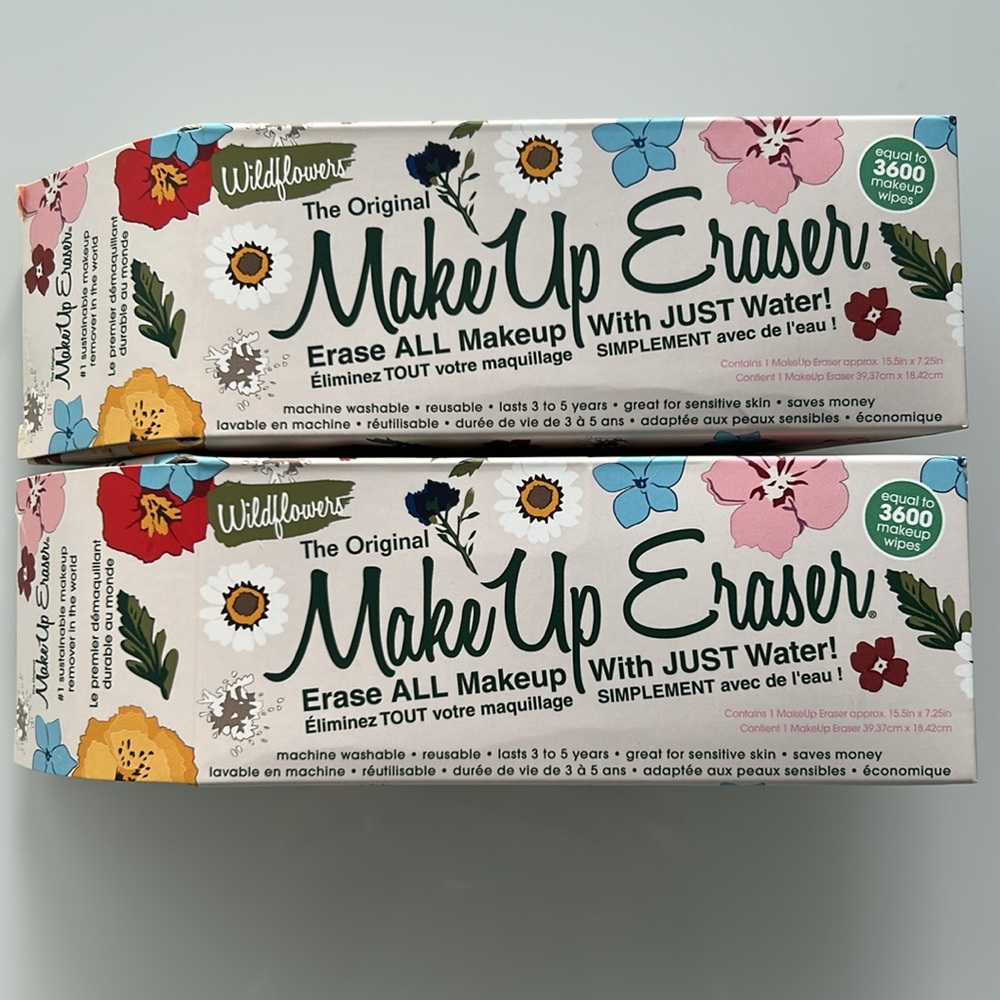 2 x Original Makeup Eraser Wildflower Print BNIB
